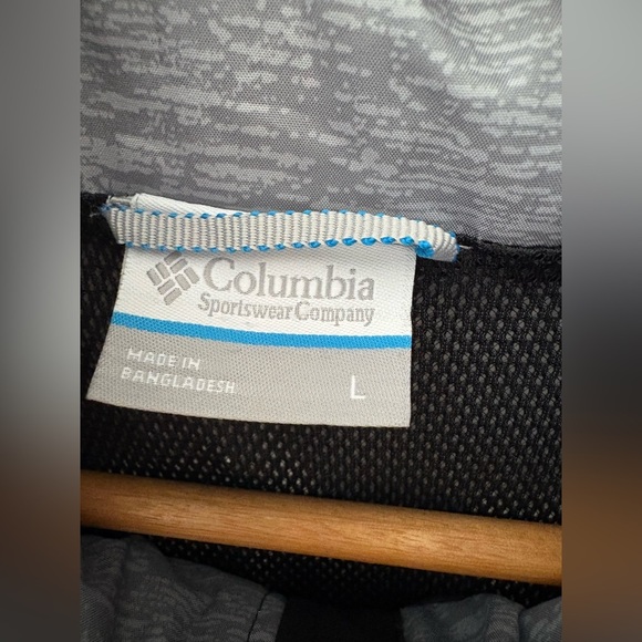 Columbia men’s omni-tech grey black hooded jacket size large mesh lined - Picture 5 of 12